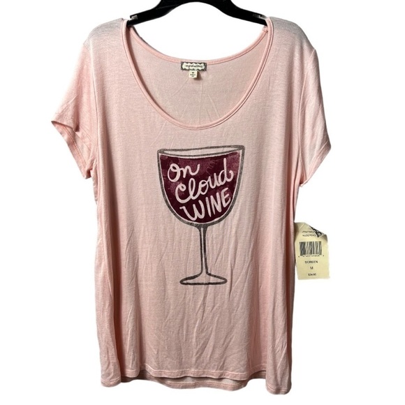 Nwt Eyeshadow on Cloud Wine T-Shirt - Picture 1 of 6